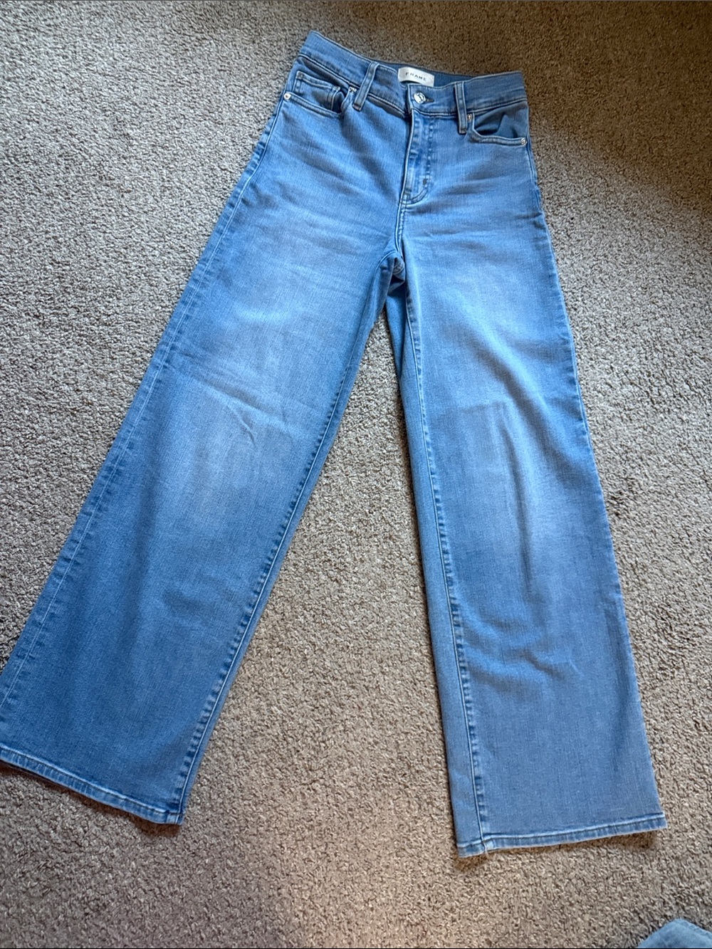 Frame Denim Light Blue High-Rise Jeans